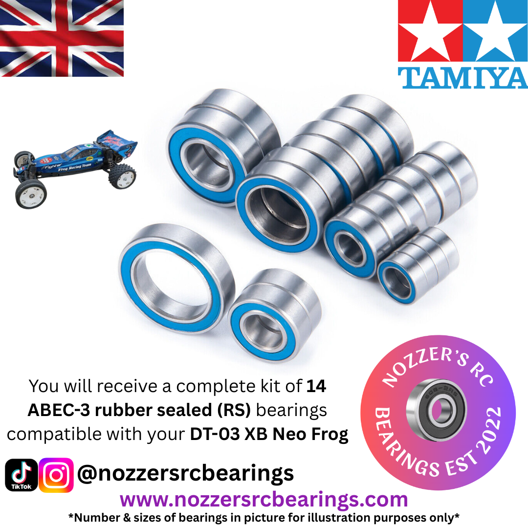 Tamiya Neo Frog DT-03 XB Complete Bearing Kit