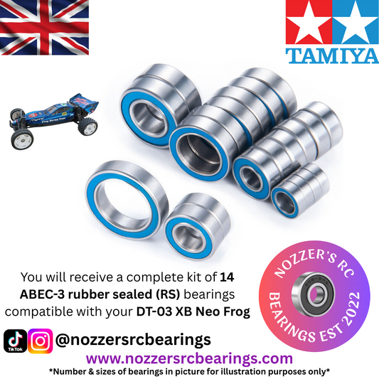 Tamiya Neo Frog DT-03 XB Complete Bearing Kit