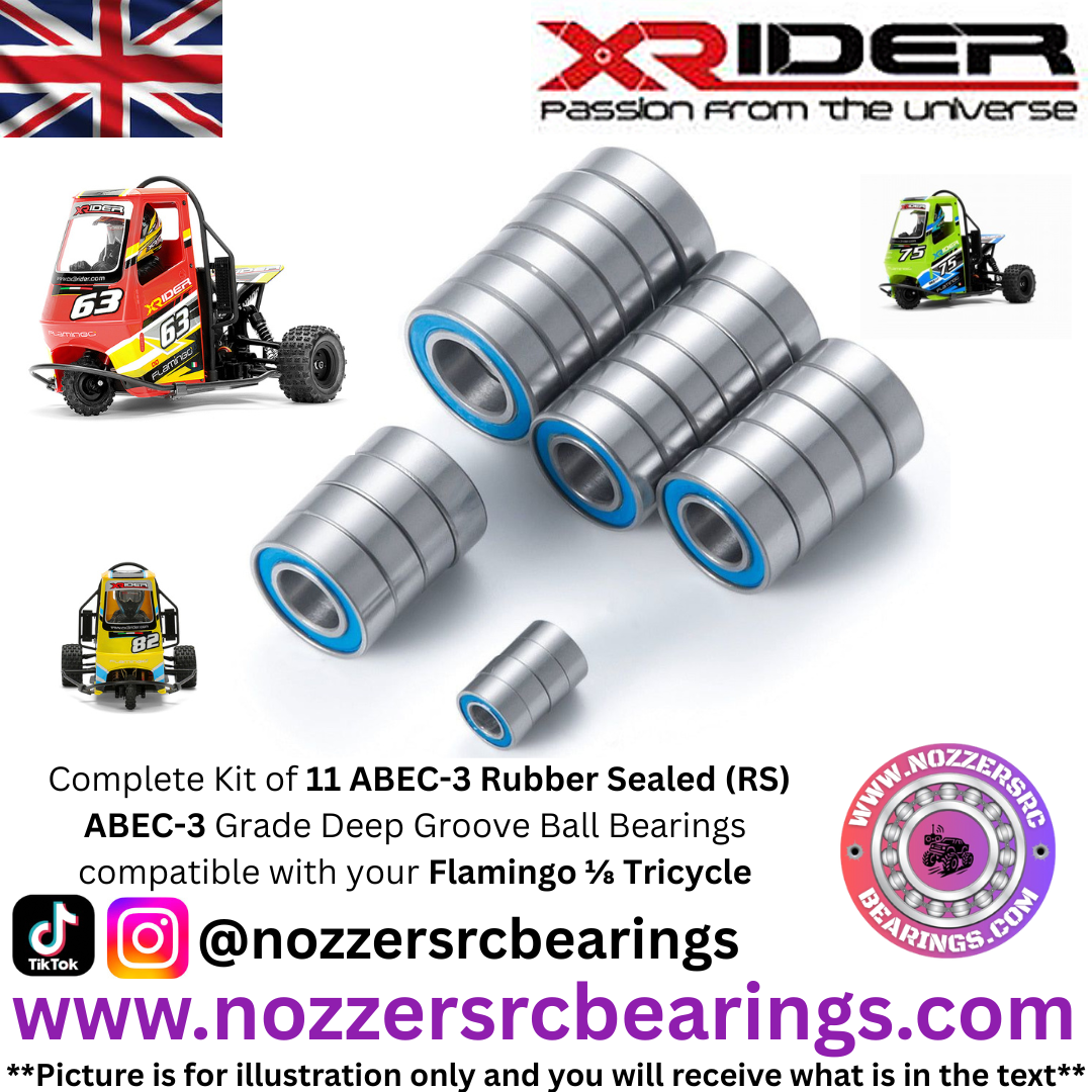 X-Rider Flamingo 1/8 Tricycle Complete Bearing Kit