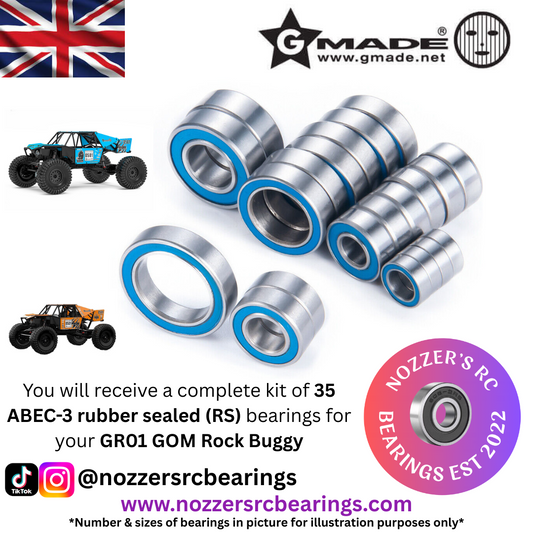 GMade GR01 GOM Rock Buggy Complete Bearing Kit