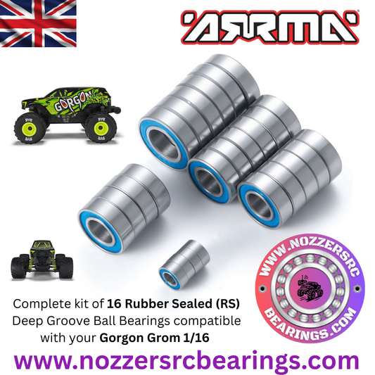 Arrma Gorgon Grom 1/16 Complete Bearing Kit