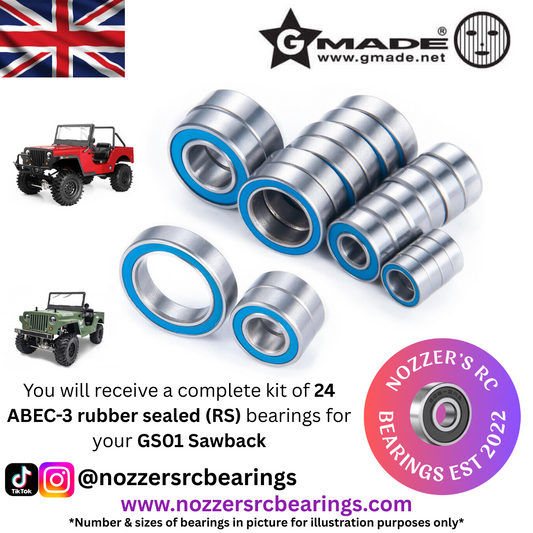 GMade GS01 Sawback Complete Bearing Kit