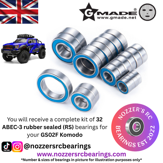 GMade GS02F Komodo Complete Bearing Kit