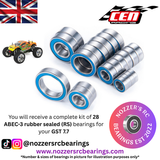 CEN Racing GST 7.7 Complete Bearing Kit