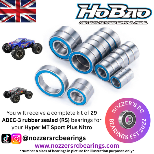 Hobao Hyper MT Sport Plus Nitro Complete Bearing Kit