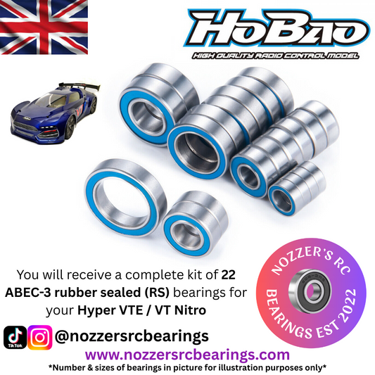 Hobao Hyper VTE/ VT Nitro Complete Bearing Kit