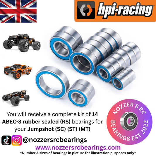 HPI Racing Jumpshot SC ST MT Complete Bearing Kit
