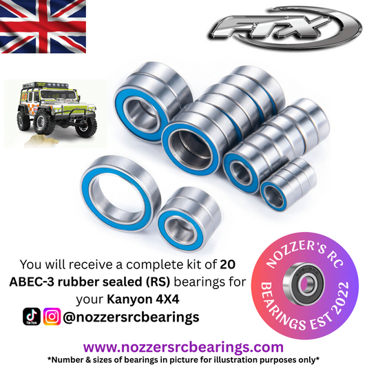 FTX Kanyon 4X4 Complete Bearing Kit