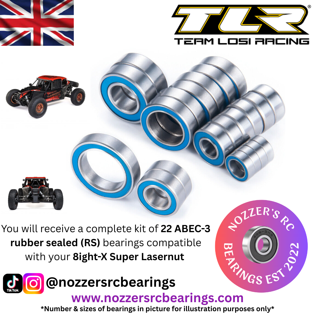 Losi 8ight-X Super Lasernut Complete Bearing Kit