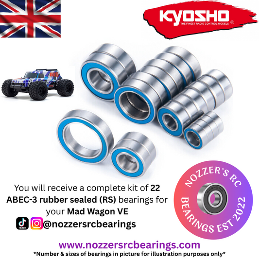 Kyosho Mad Wagon VE Complete Bearing Kit