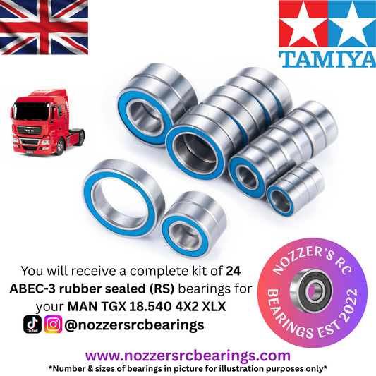 Tamiya MAN TGX 18.540 4X2 XLX Complete Bearing Kit