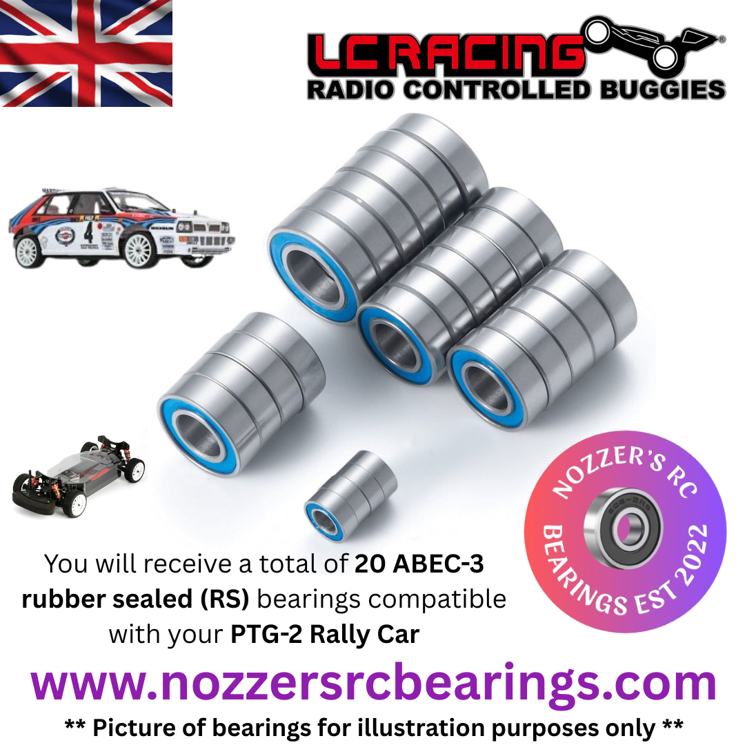 LC Racing PTG-2 4WD Rally Car Complete Bearing Kit