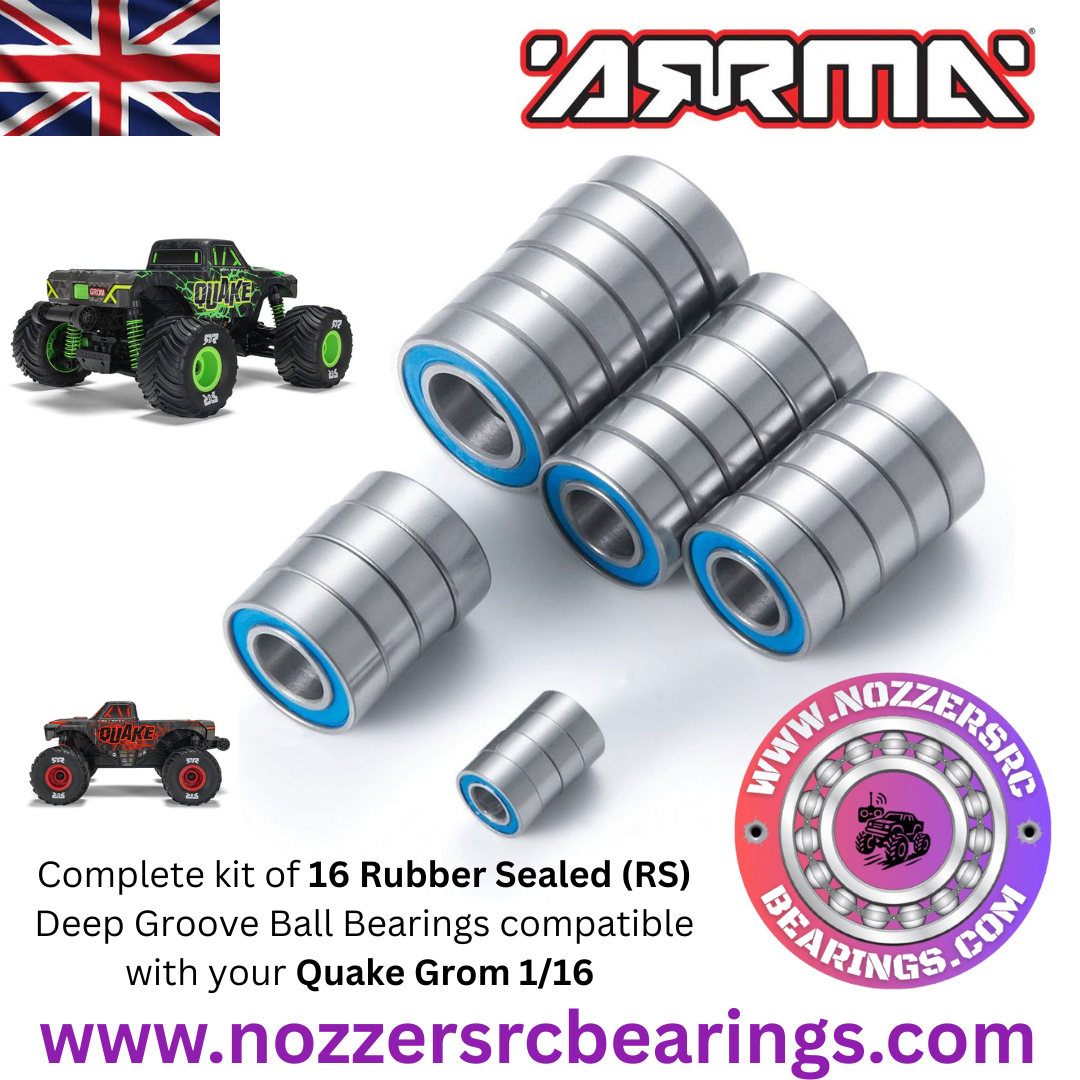 Arrma Quake Grom 1/16 Complete Bearing Kit