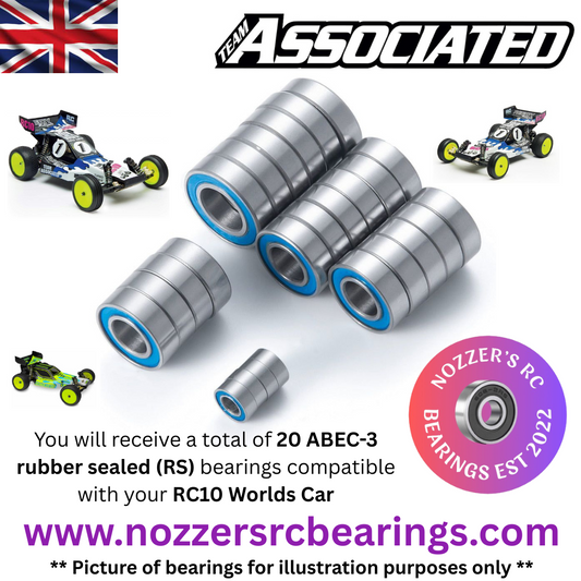 Team Associated RC10 Worlds Car Complete Bearing Kit