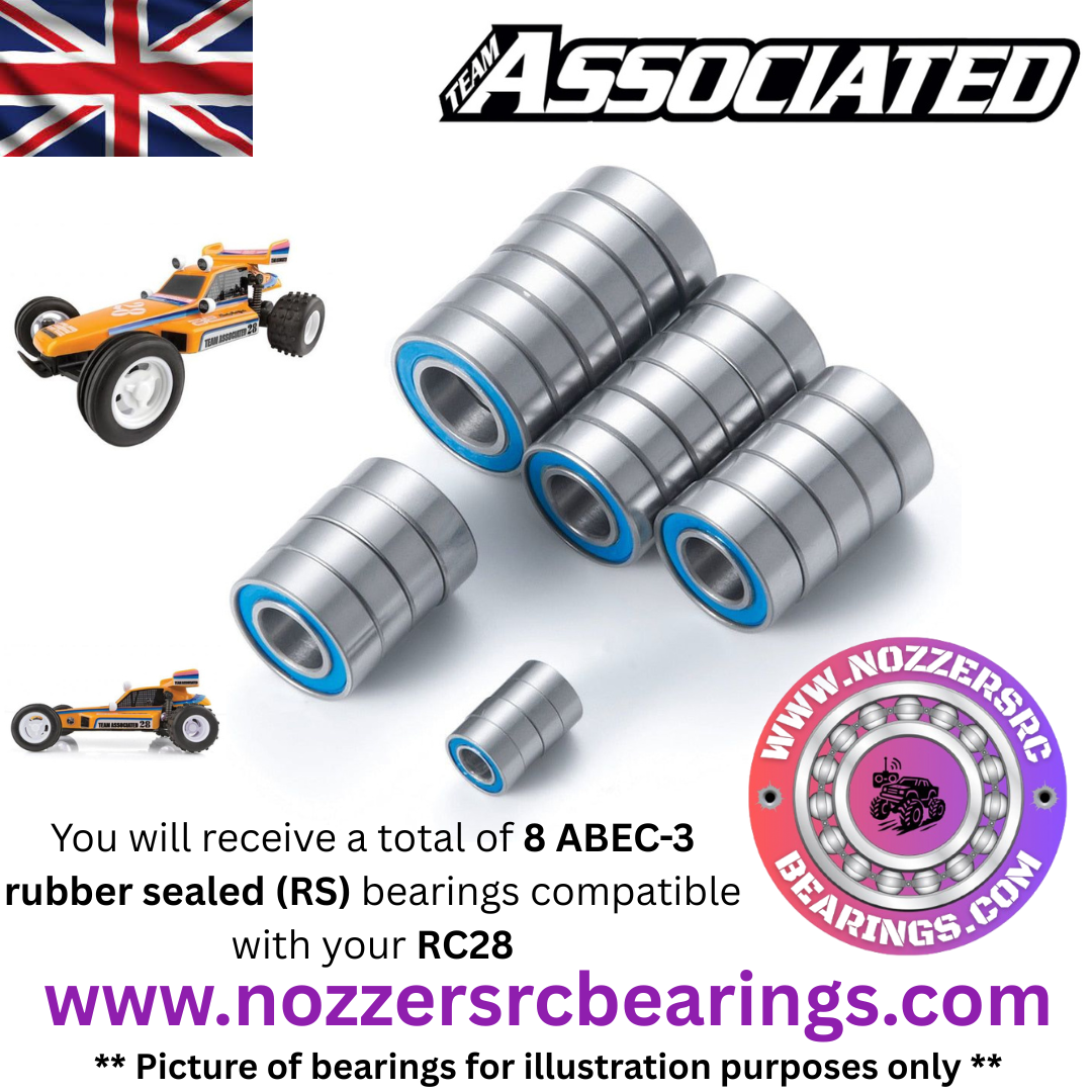 Team Associated RC28 Complete Bearing Kit