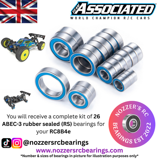 Team Associated RC8B4e Complete Bearing Kit