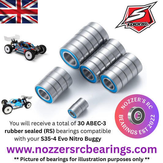 Sworkz S35-4 Nitro Buggy Complete Bearing Kit