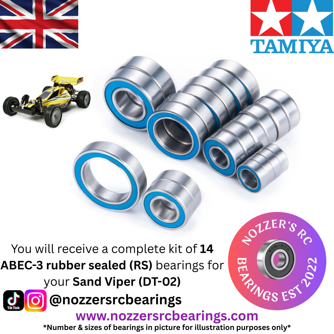 Tamiya Sand Viper (DT-02) Complete Bearing Kit