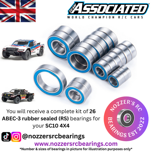 Team Associated SC10 4X4 Complete Bearing Kit