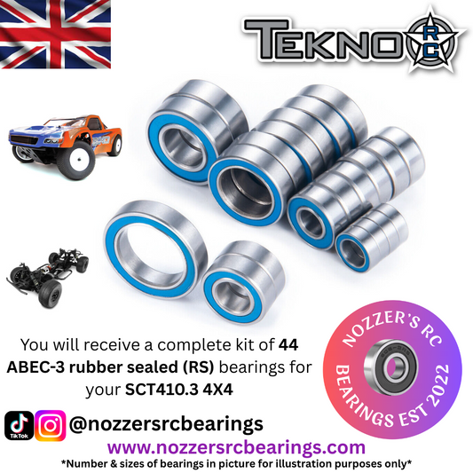 Tekno SCT410.3 4X4 Complete Bearing Kit