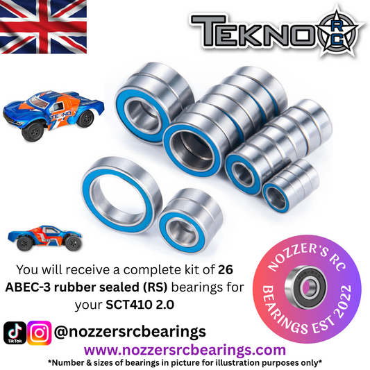 Tekno SCT410 2.0 Short Course Truck Complete Bearing Kit