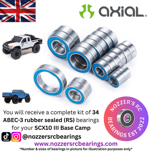 Axial SCX10 III Base Camp Complete Bearing Kit