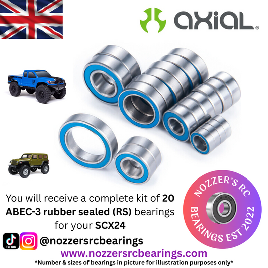 Axial SCX24 Complete Bearing Kit