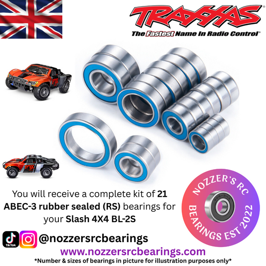 Traxxas Slash 4X4 BL-2S Complete Bearing Kit
