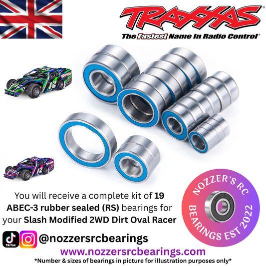 Traxxas Slash Modified 2WD Dirt Oval Racer Complete Bearing Kit