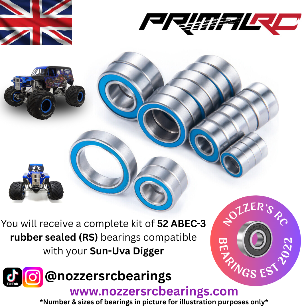 Primal RC Son-Uva Digger Complete Bearing Kit
