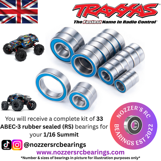Traxxas 1/16 Summit Complete Bearing Kit
