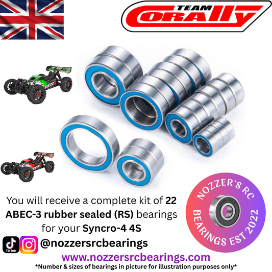 Team Corally Synchro-4 4S Complete Bearing Kit