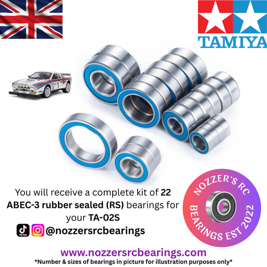Tamiya TA-02S Complete Bearing Kit