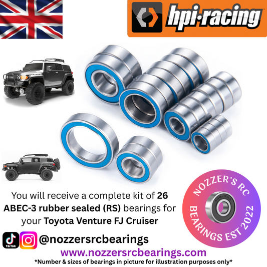 HPI Racing Toyota Venture FJ Cruiser Complete Bearing Kit