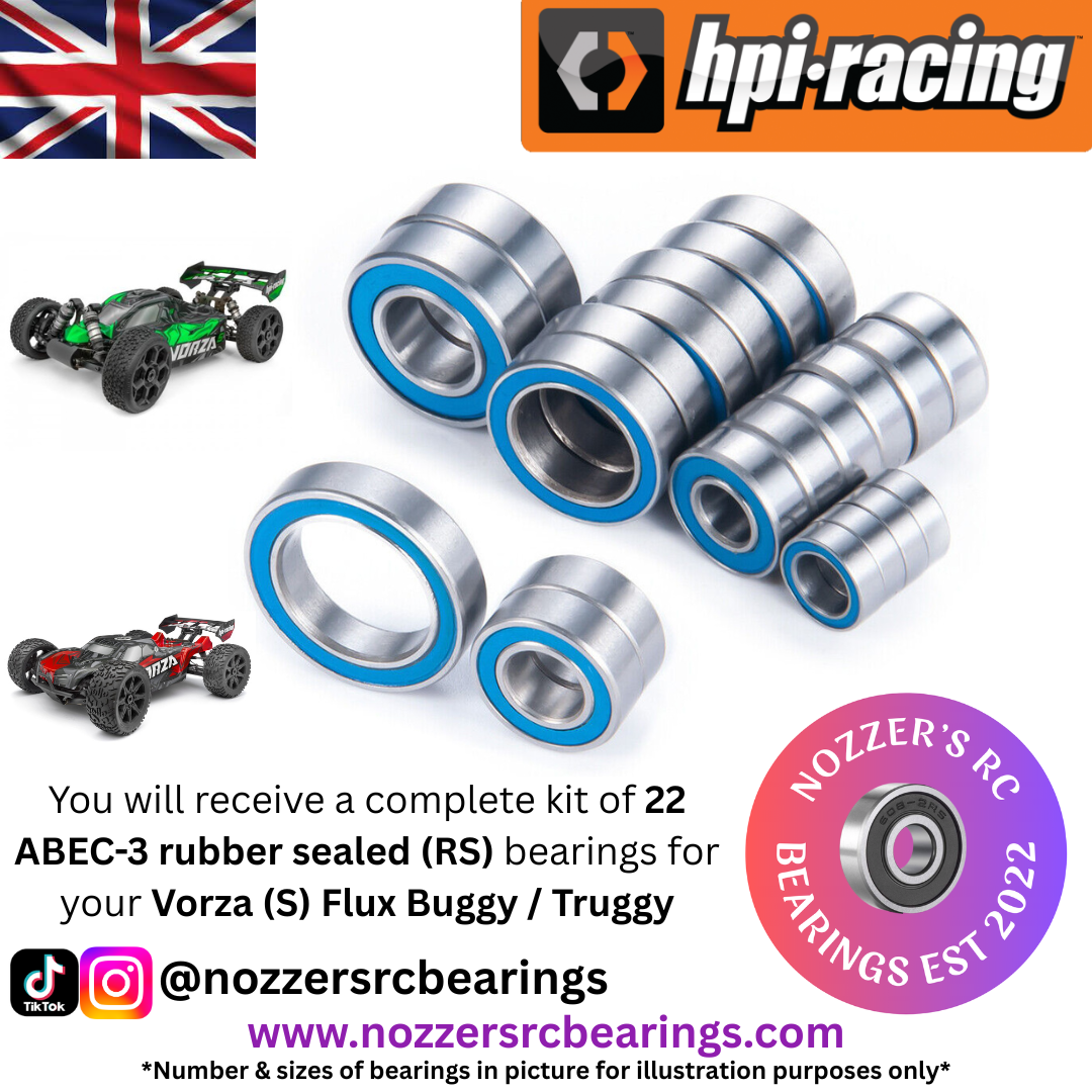 HPI Racing Vorza (S) Flux Buggy / Truggy Complete Bearing Kit