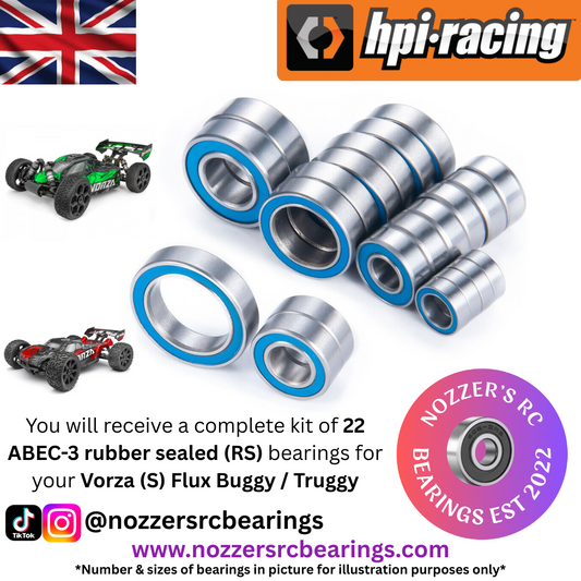HPI Racing Vorza (S) Flux Buggy / Truggy Complete Bearing Kit