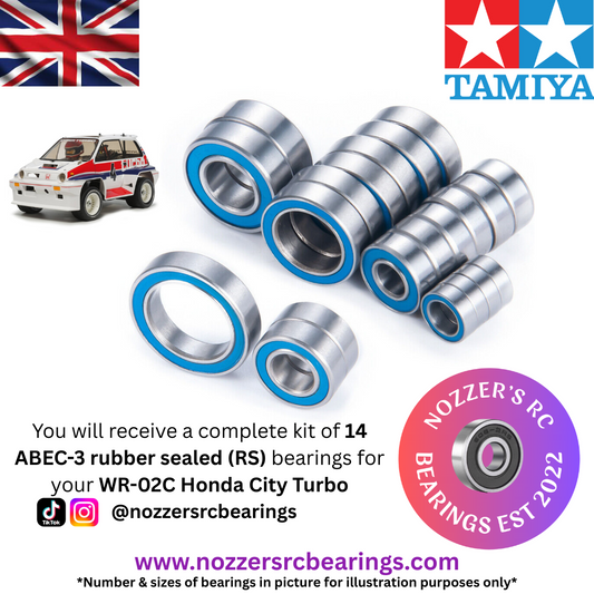 Tamiya WR-02C Honda City Turbo Complete Bearing Kit