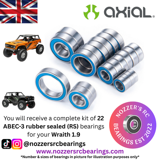 Axial Wraith 1.9 Complete Bearing Kit