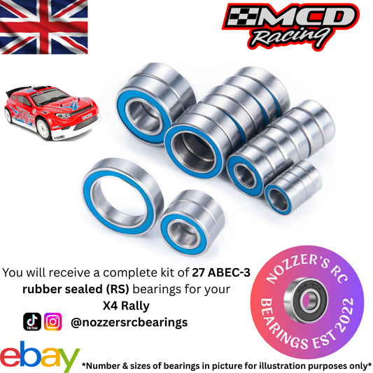 MCD Racing X4 Rally Complete Bearing Kit