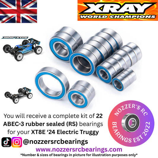 XRAY XT8E '24 Electric Truggy Complete Bearing Kit