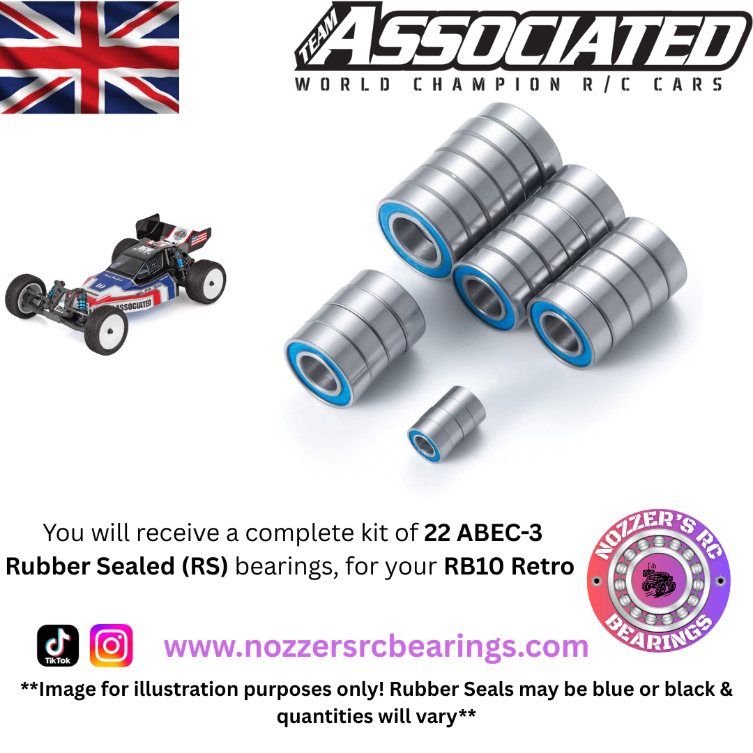 Team Associated RB10 Retro Complete Bearing Kit
