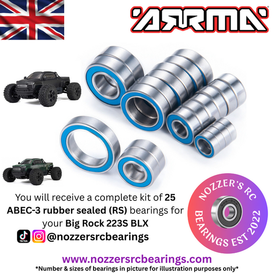 Arrma Big Rock 223S BLX Complete Bearing Kit
