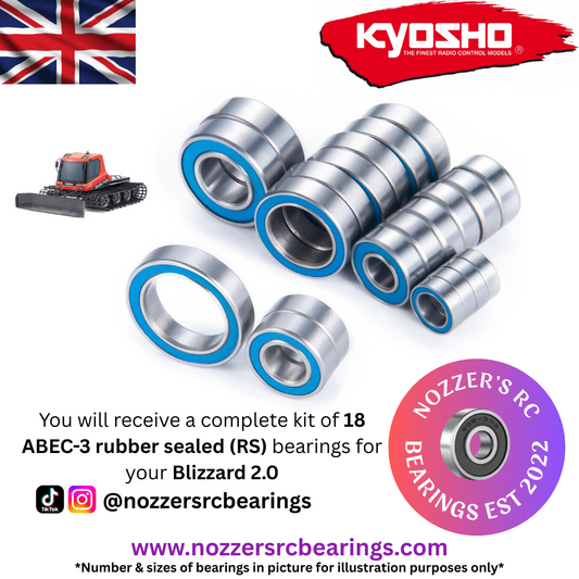 Kyosho Blizzard 2.0 Complete Bearing Kit