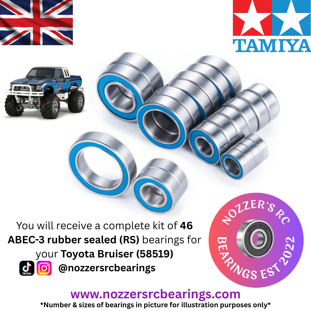 Tamiya Toyota Bruiser 4X4  Pick-Up (58519) Complete Bearing Kit