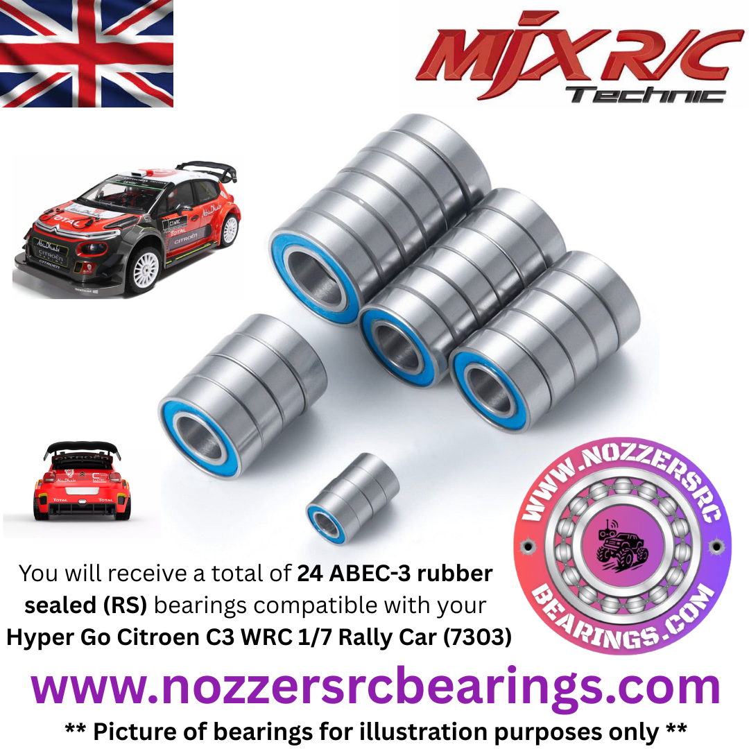 MJX Hyper Go Citroen C3 1/7 WRC 7303 Complete Bearing Kit