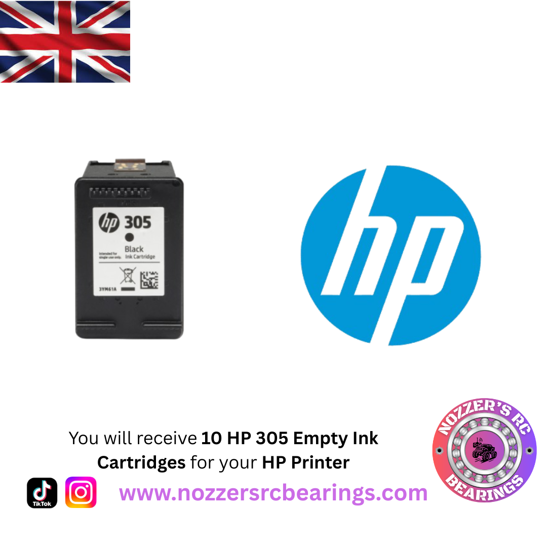 Official HP 305 Empty Ink Cartridges (10 in Total)