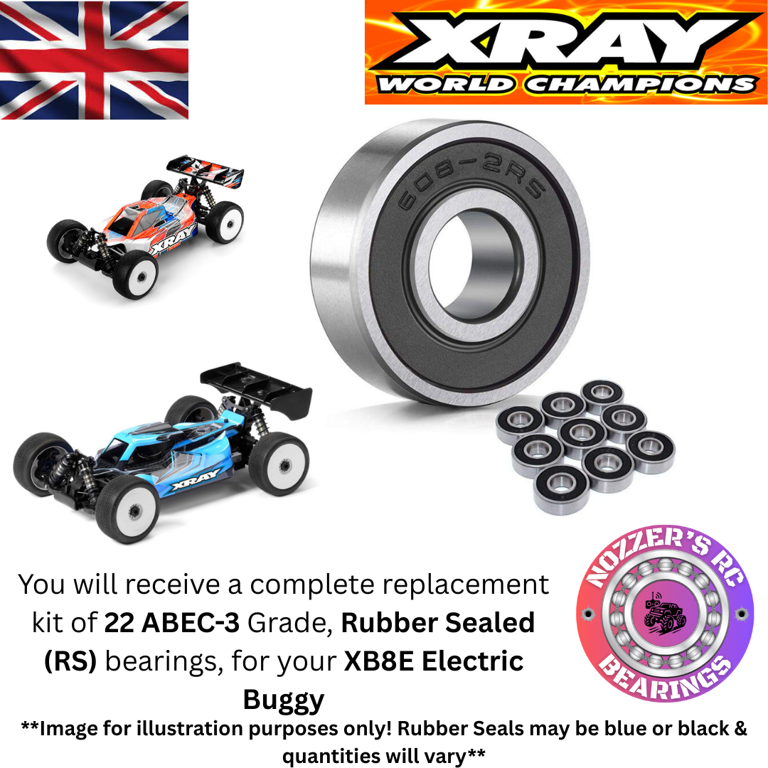 XRAY XB8E Electric Buggy Complete Bearing Kit