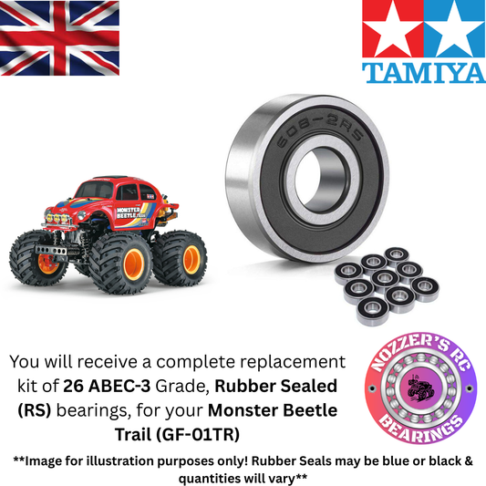 Tamiya Monster Beetle Trail (GF-01TR) Complete Bearing Kit
