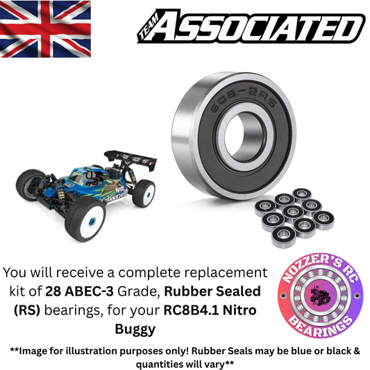 Team Associated RC8B4.1 Nitro Buggy Complete Bearing Kit