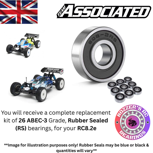 Team Associated RC8.2e Complete Bearing Kit